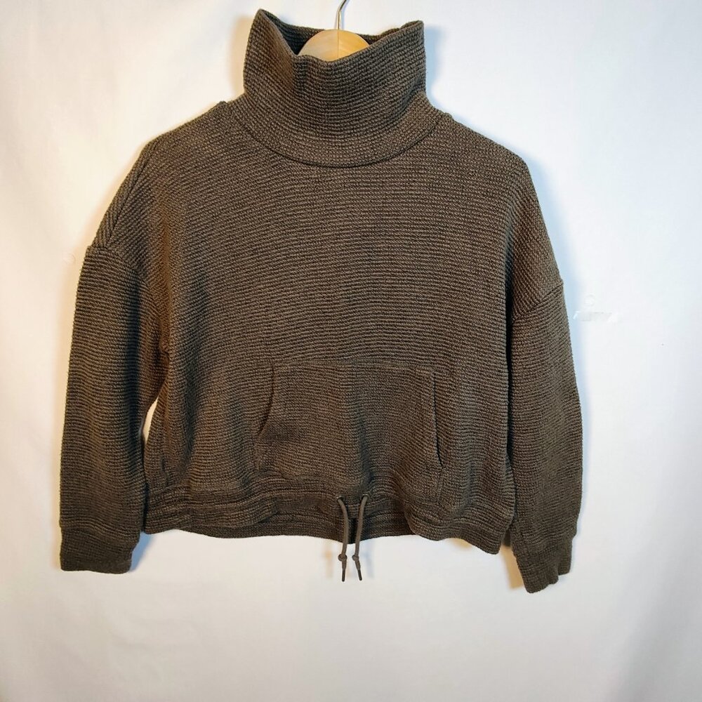 90 Degree by Reflex Women's Large Gray Pullover Turtleneck‎ Sweater